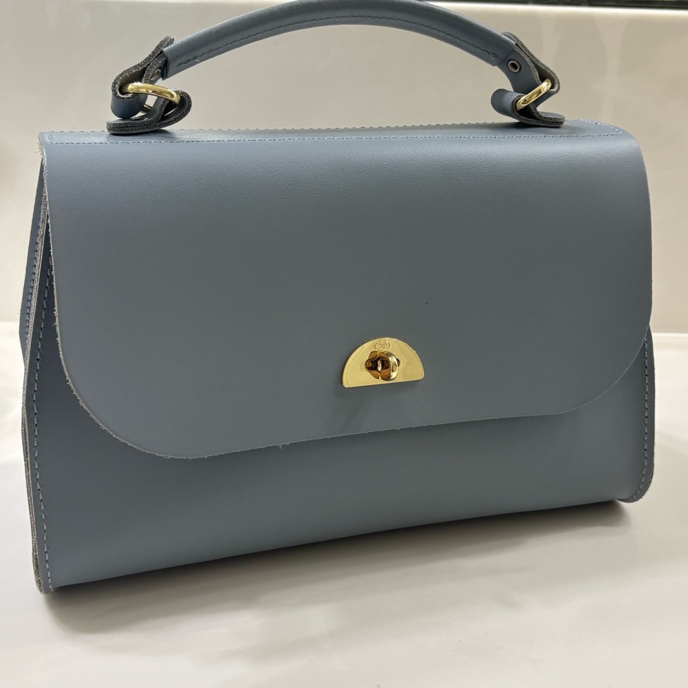 Cambridge Satchel Company Daisy Leather Handbag in French Grey